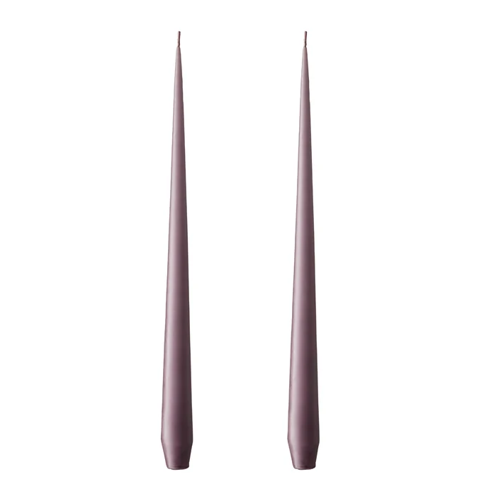 ester & erik / Sviečka Taper 32 cm – 42 Muted Mauve – sada 2 ks