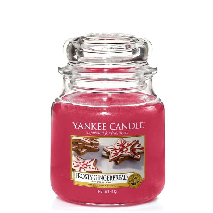 Yankee Candle / Svíčka Yankee Candle 411gr - Frosty Gingerbread