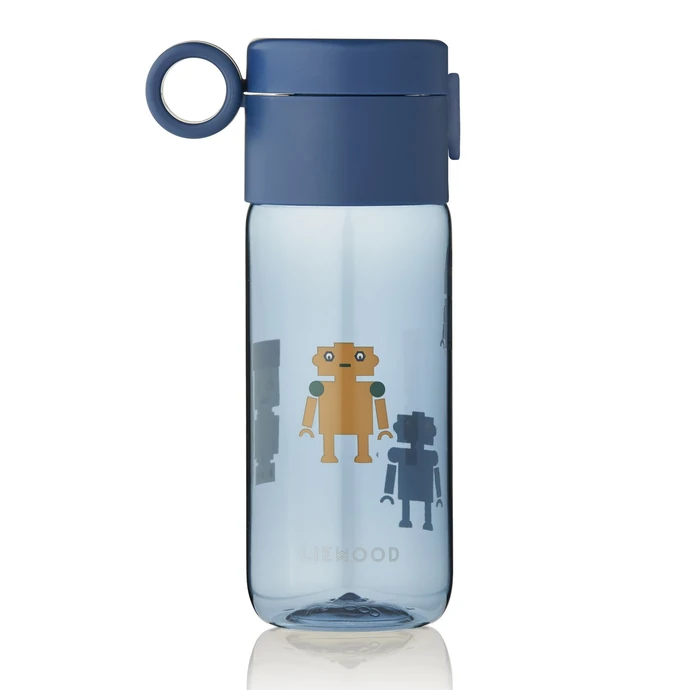 LIEWOOD / Dětská lahev na pití Clemence Robots 350 ml