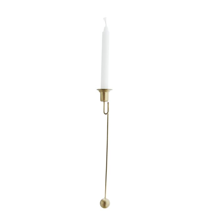 MADAM STOLTZ / Závesný svietnik na stromček Ball Antique Brass