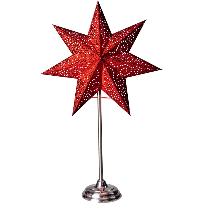 STAR TRADING / Svietiaca hviezda na stojančeku Antique Red