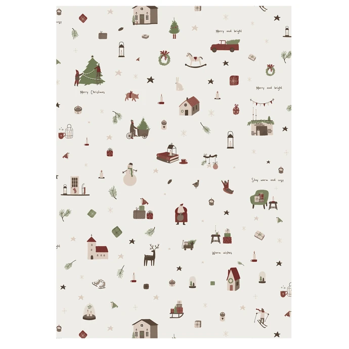 Ib Laursen / Baliaci papier Christmas Mood - 10 m