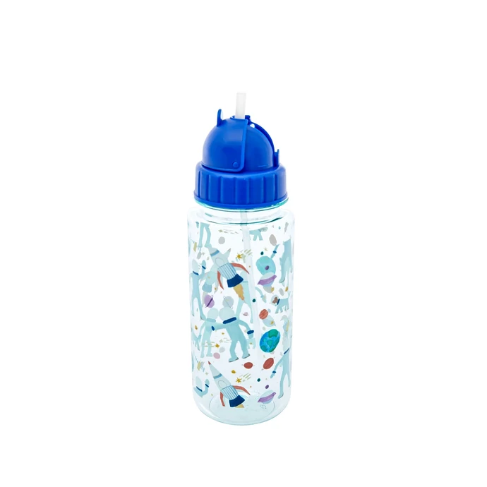 rice / Detská fľaša so slamkou Space Print