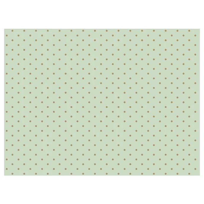 Maileg / Hodvábny papier Mint/gold dots - 10 listov