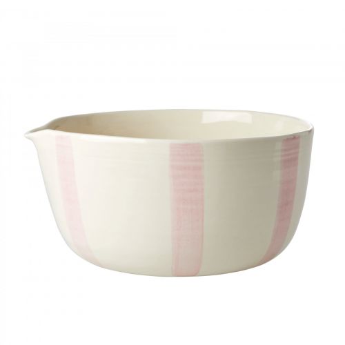 rice / Keramická mísa Soft Pink Stripes