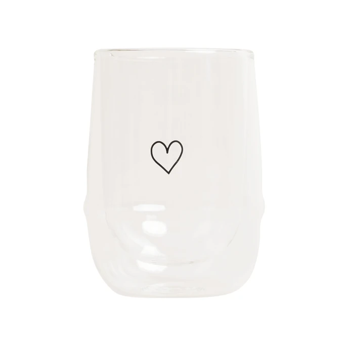 Eulenschnitt / Dvoustěnná sklenice na teplé nápoje Heart 300 ml