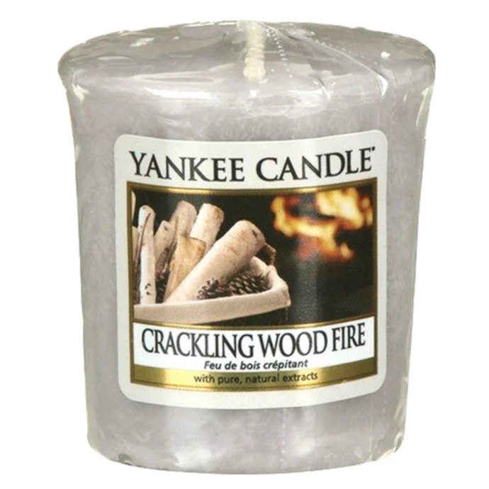 Yankee Candle / Votívna sviečka Yankee Candle - Crackling Wood Fire
