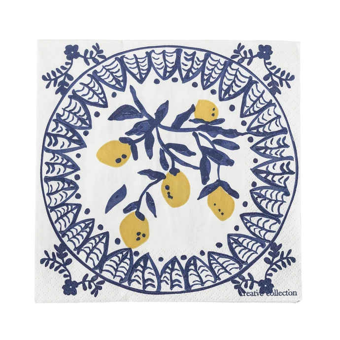 Bloomingville / Papírové ubrousky Maxima Blue