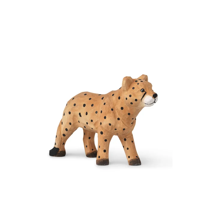 ferm LIVING / Dřevěná vyřezávaná hračka Gepard