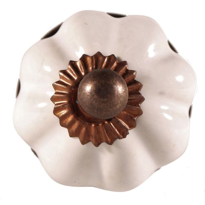 La finesse / Porcelánová úchytka Sarah mini Gold