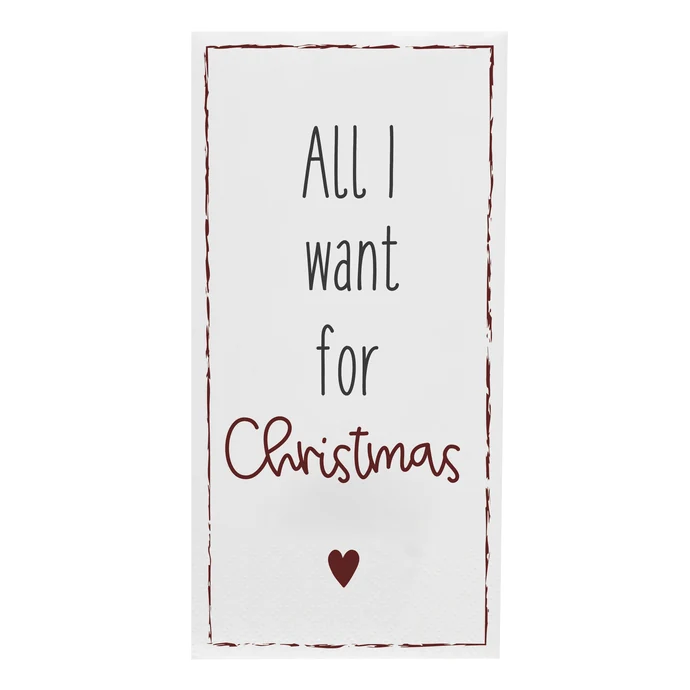 Ib Laursen / Papírové ubrousky All I want for Christmas
