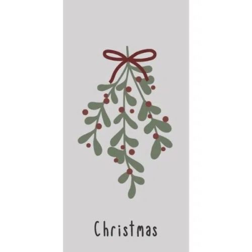 IB LAURSEN / Papírové ubrousky Mistletoe and Christmas - 16 ks