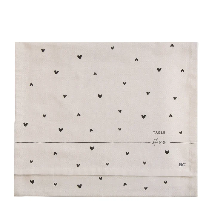 Bastion Collections / Bavlněný běhoun Natural Hearts 50×160 cm