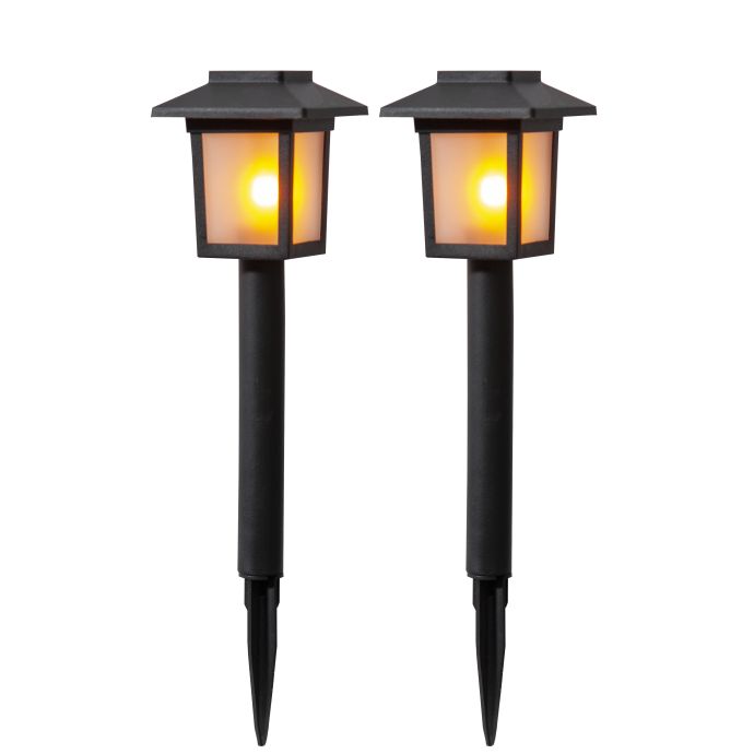 STAR TRADING / Záhradné svetlo na solárne napájanie Bollard - set 2ks
