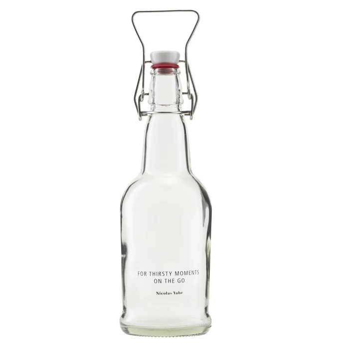 Nicolas Vahé / Sklenená fľaša s klipom 480 ml - číra