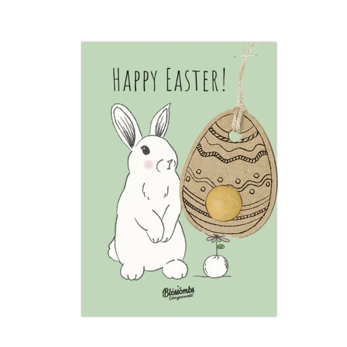 Blossombs / Semienka divokých kvetov Easter/Rabbit + pohľadnica
