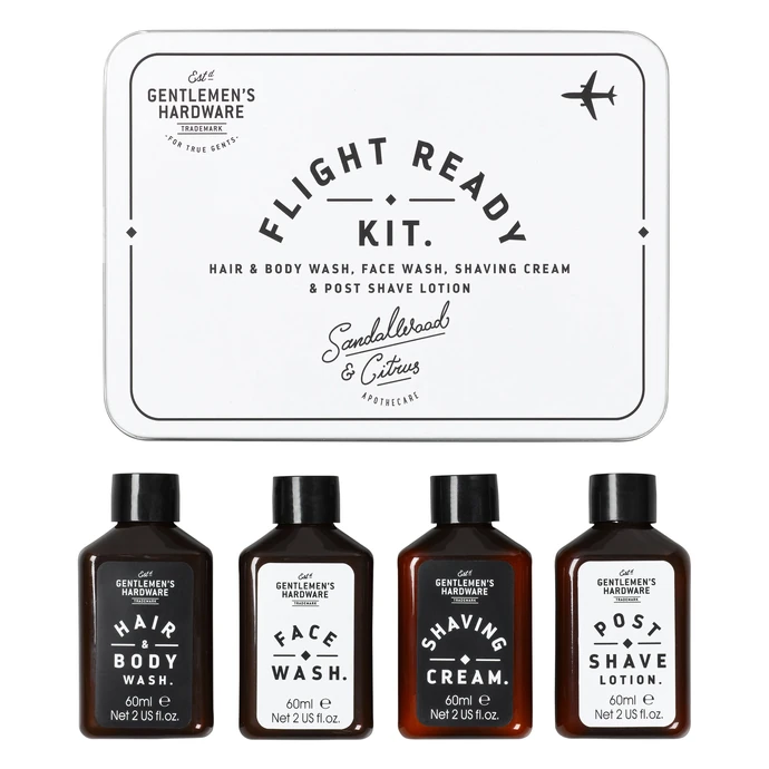 GENTLEMEN'S HARDWARE / Cestovní sada kosmetiky pro muže Fly Ready Kit