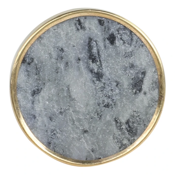 Chic Antique / Úchytka Grey Marble Brass Edge