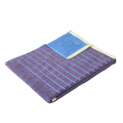 Hübsch / Bavlněný ručník Promenade Purple/Blue 50x100cm