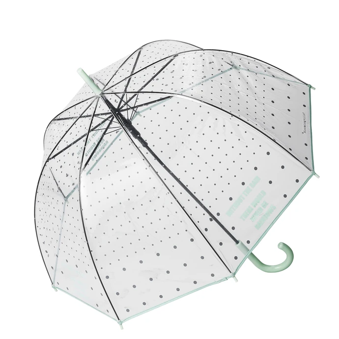 Bloomingville / Transparentní deštník Minty Dots