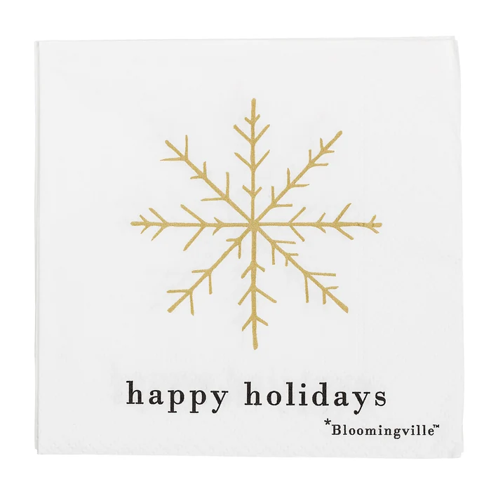 Bloomingville / Papírové ubrousky Happy Holidays