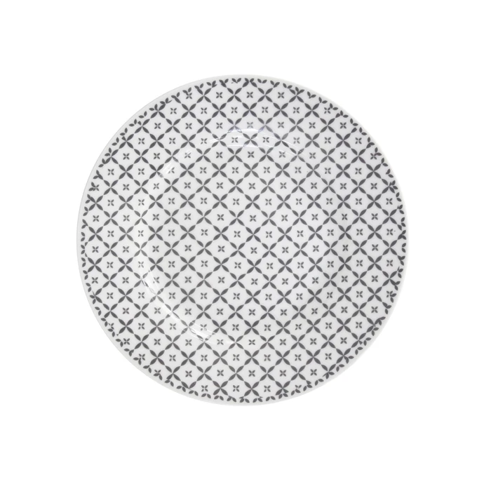 Krasilnikoff / Dezertní talíř Charcoal diagonal 20 cm