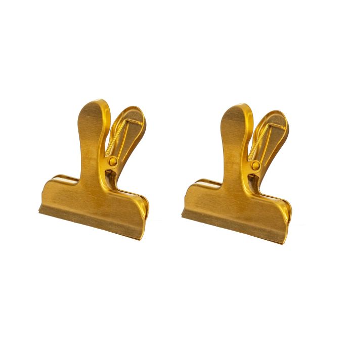 sass & belle / Kovová svorka Gold Brass - set 2ks