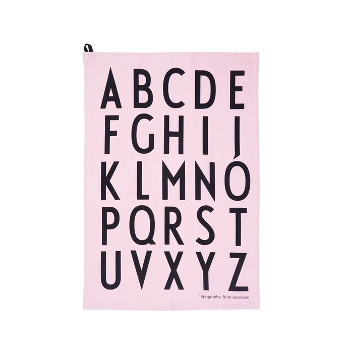DESIGN LETTERS / Kuchyňská utěrka Letters - Pink