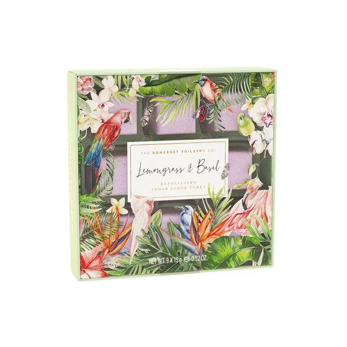 Somerset Toiletry / Exfoliační peelingové kostky na tělo Lemongrass & Basil