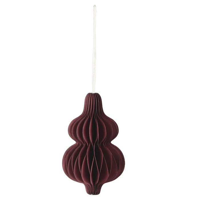 Ib Laursen / Papírová ozdoba Folded Paper Drops Bordeaux