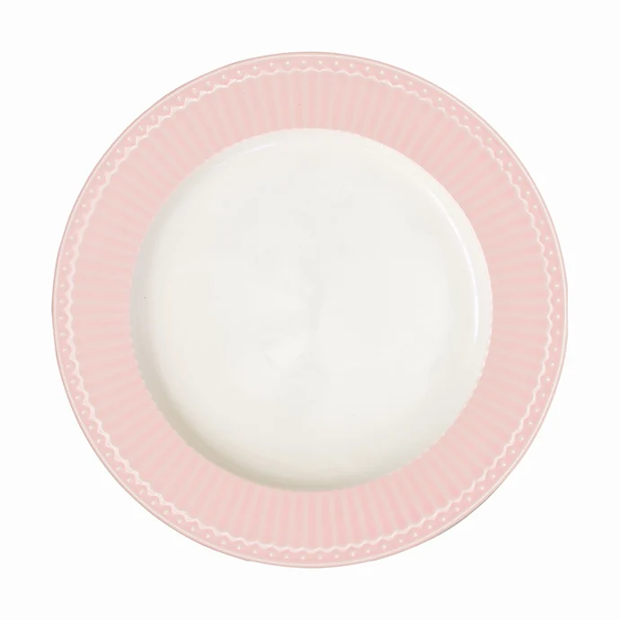 GREEN GATE / Obědový talíř Alice pale pink 26 cm