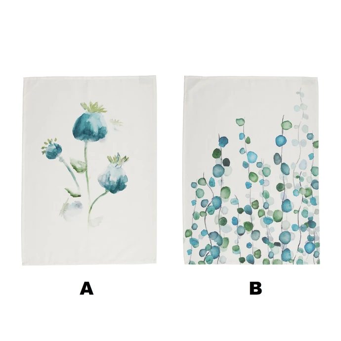 CÔTÉ TABLE / Bavlnená utierka Campagne Bleu 50×70 cm