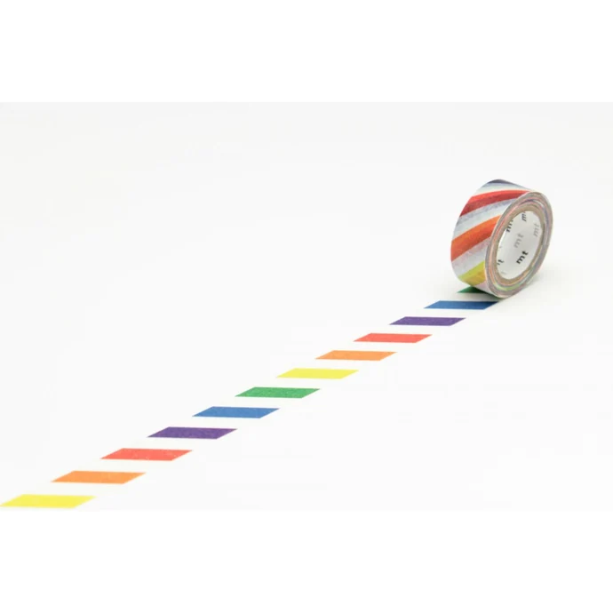 mt / Designová samolepící páska Colorful stripe