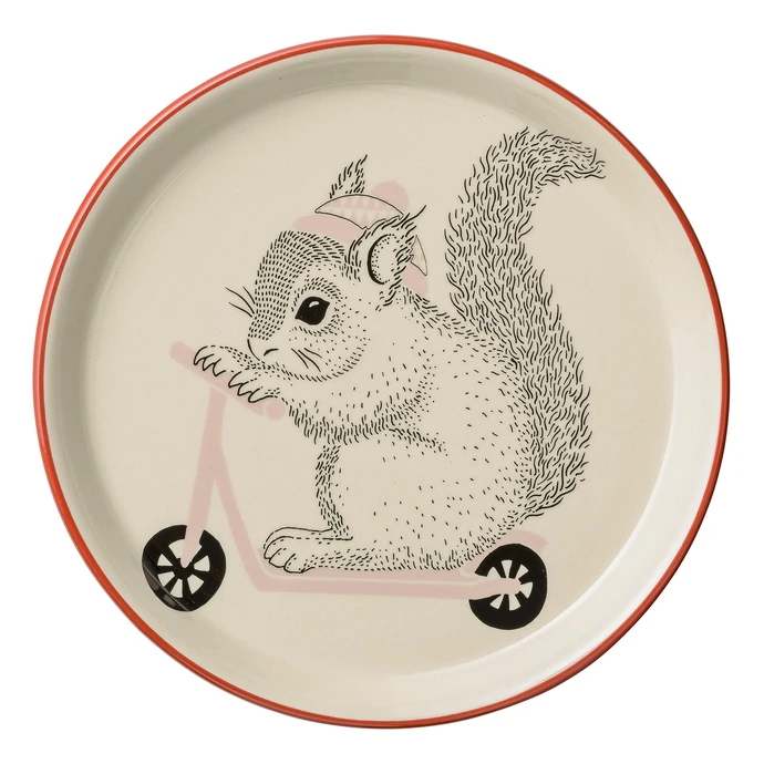 Bloomingville / Keramický tanierik Mollie Squirrel 20 cm