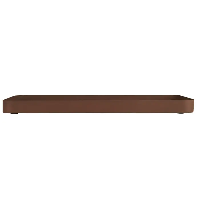 Ib Laursen / Kovový podnos Oblong Antique Brown