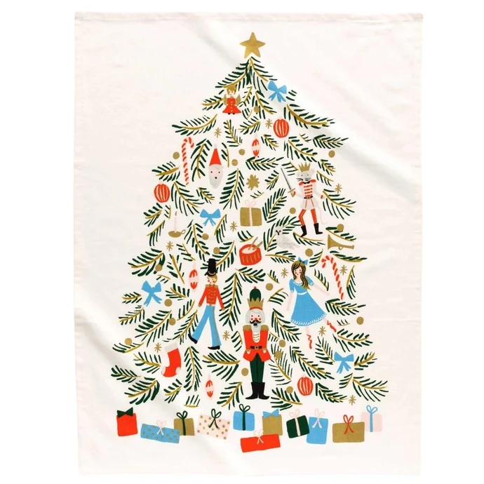 Rifle Paper Co. / Bavlnená utierka Christmas Tree