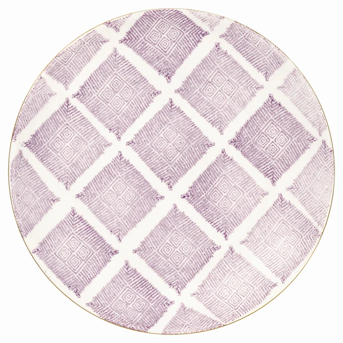 GREEN GATE / Porcelánový talíř Kassandra lavender 20,5 cm