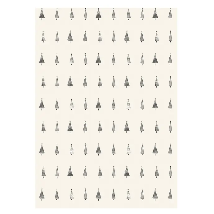 IB LAURSEN / Balicí papír Christmas Forest Cream - 10 m
