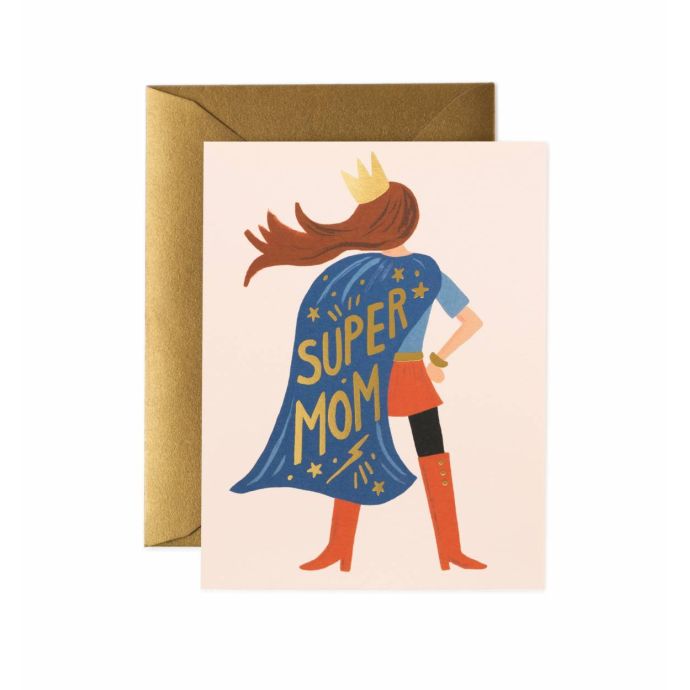 Rifle Paper Co. / Pohľadnica s obálkou Super Mom