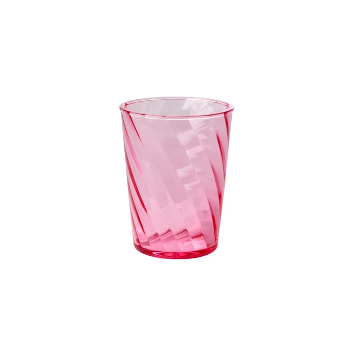 rice / Pohár Acrylic Twisted Swirl Pink 340 ml