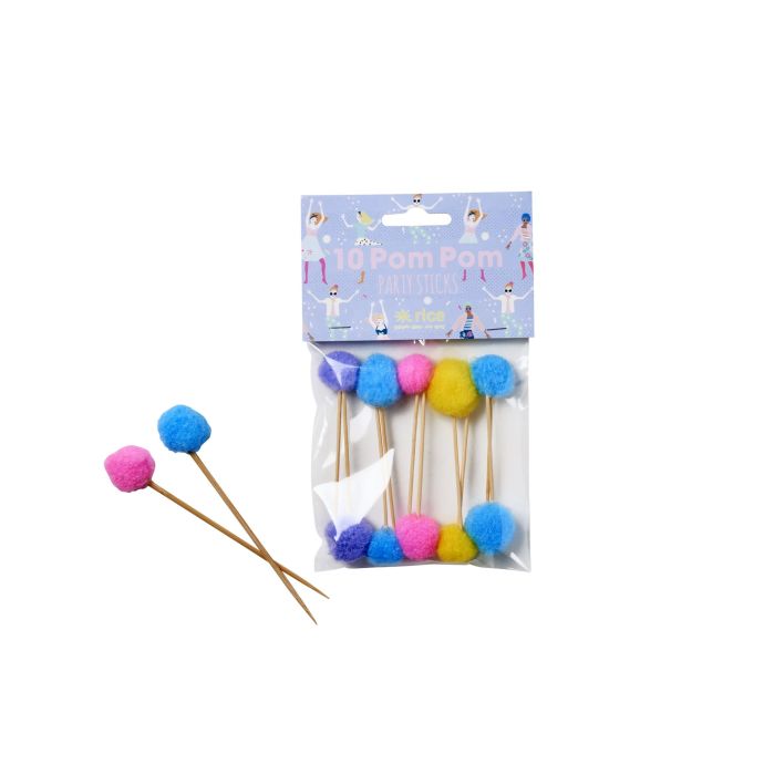 rice / Napichovátka na jednohubky Pompom - set 10 ks
