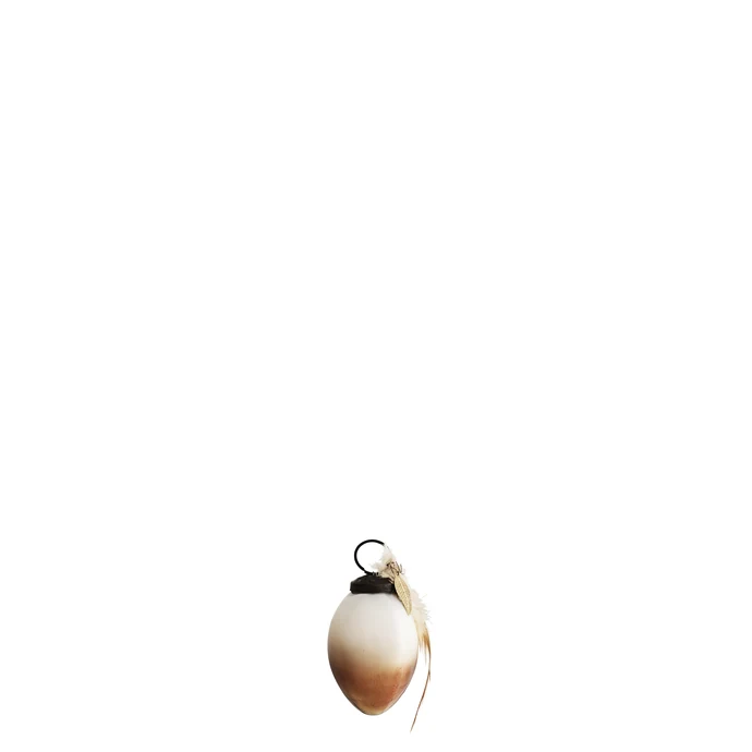 MADAM STOLTZ / Sklenené vajíčko Copper ombré 6 cm