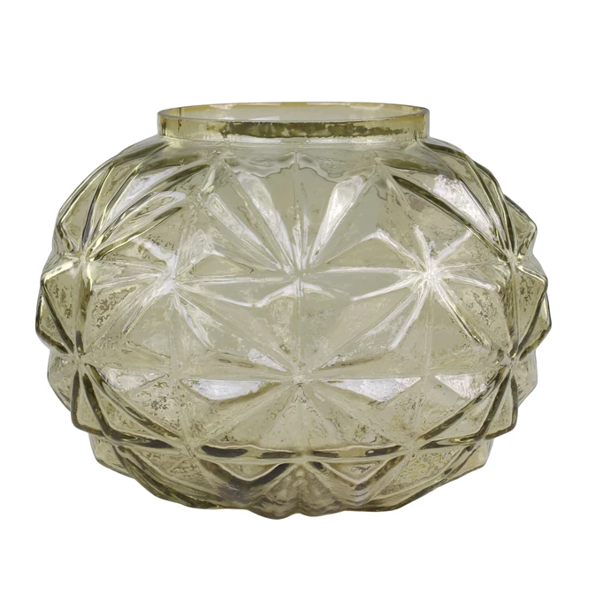 Chic Antique / Skleněná váza Cut Glass Verte 17 cm