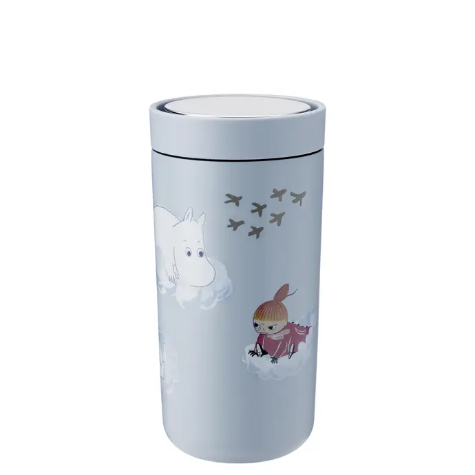 Stelton / Nerezový termohrnek To Go Click Soft Cloud Moomin 400 ml