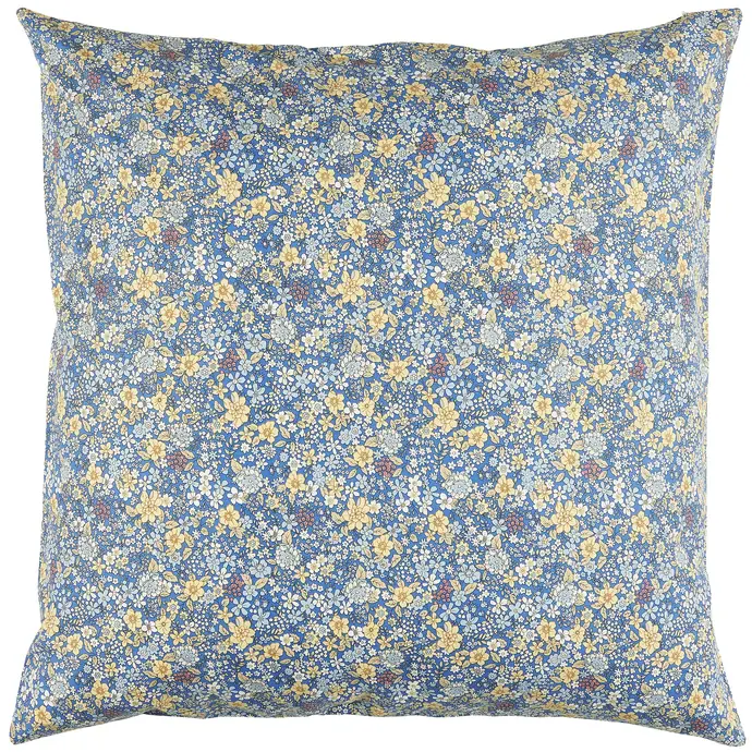 IB LAURSEN / Obliečka na vankúš Yellow and Blue Flowers 60x60 cm