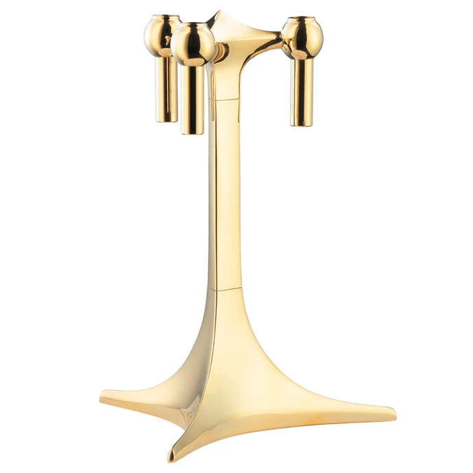 STOFF NAGEL / Designový svietnik STOFF Nagel Stand Solid Brass