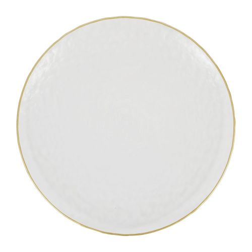 CÔTÉ TABLE / Sklenený obedový tanier Dore 28 cm