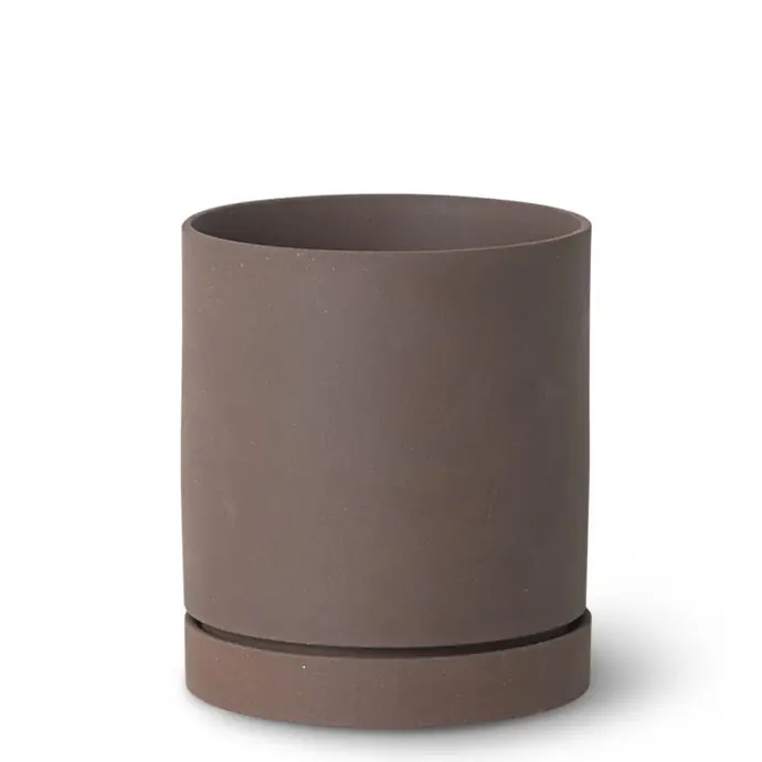 Ferm Living / Kameninový květináč Sekki Pot Rust