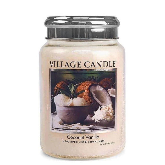 VILLAGE CANDLE / Sviečka Village Candle - Coconut Vanilla 602g