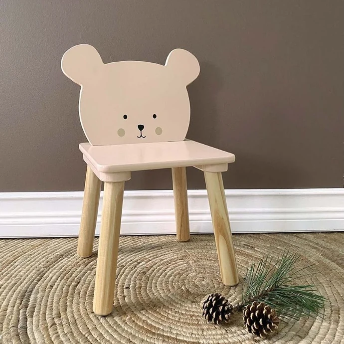 JaBaDaBaDo / Detská drevená stolička Teddy